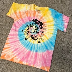 Rick and Morty Box Lunch Tie dye tshirt